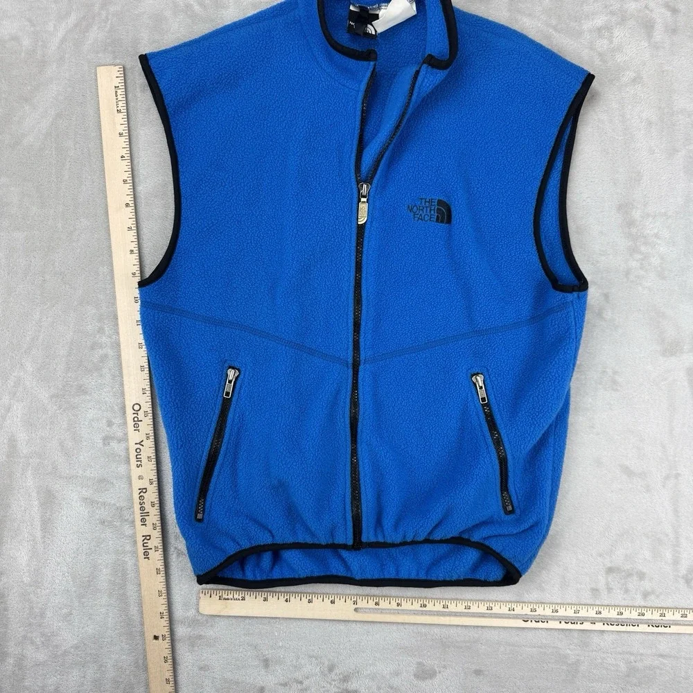 The North Face Fleece Vest Mens‎ Medium Blue USA Made Vintage Outdoor Gorpcore